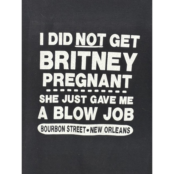 Justin Timberlake Other - Bourbon Street New Orleans Justin Timberlake Britney Spears Shirt Mens Black  XL